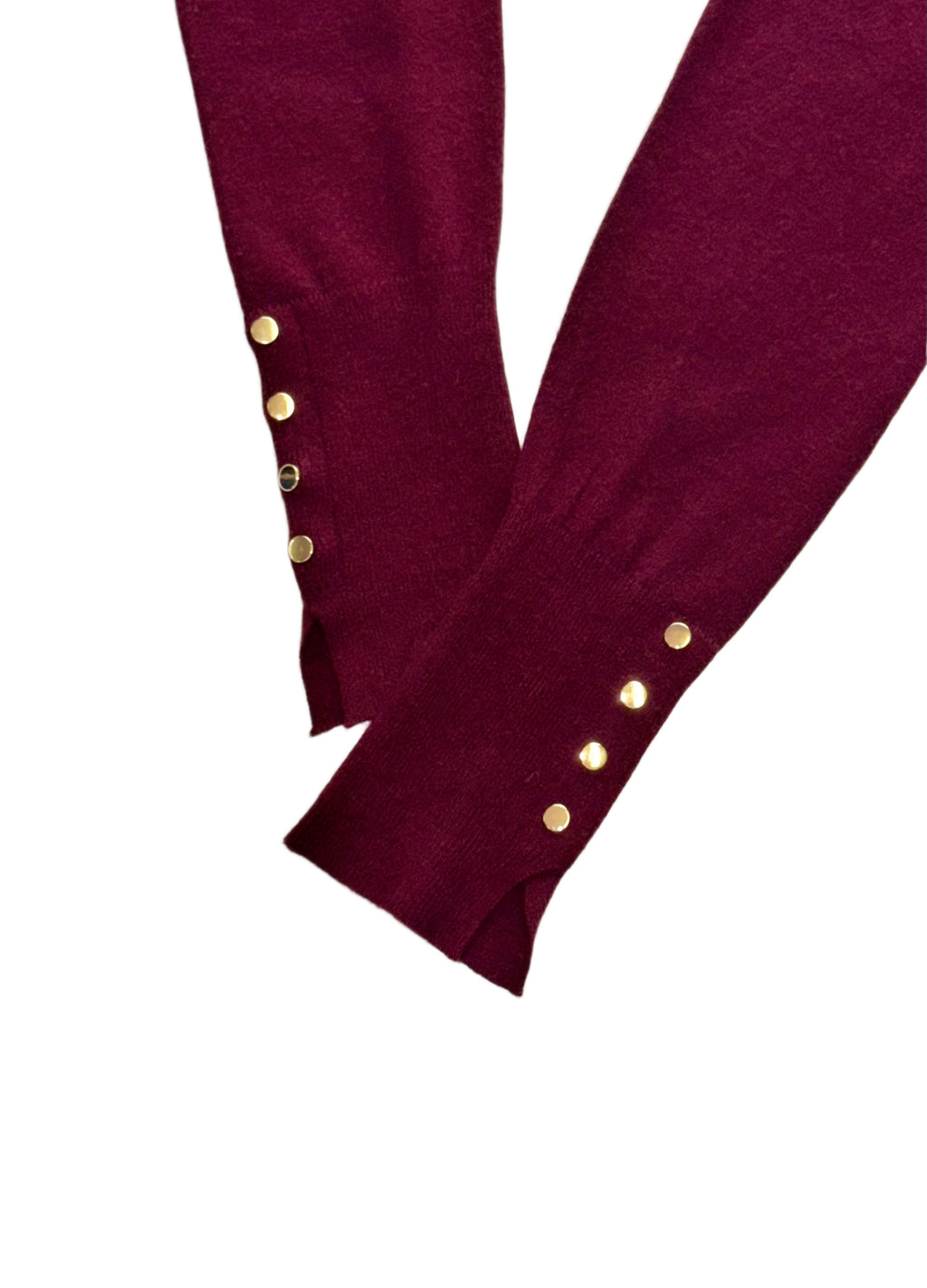 Wool sweater with gold buttons / 327526