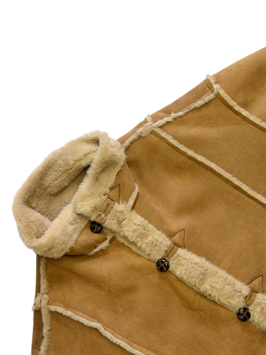 Camel jacket with shearling / 327525
