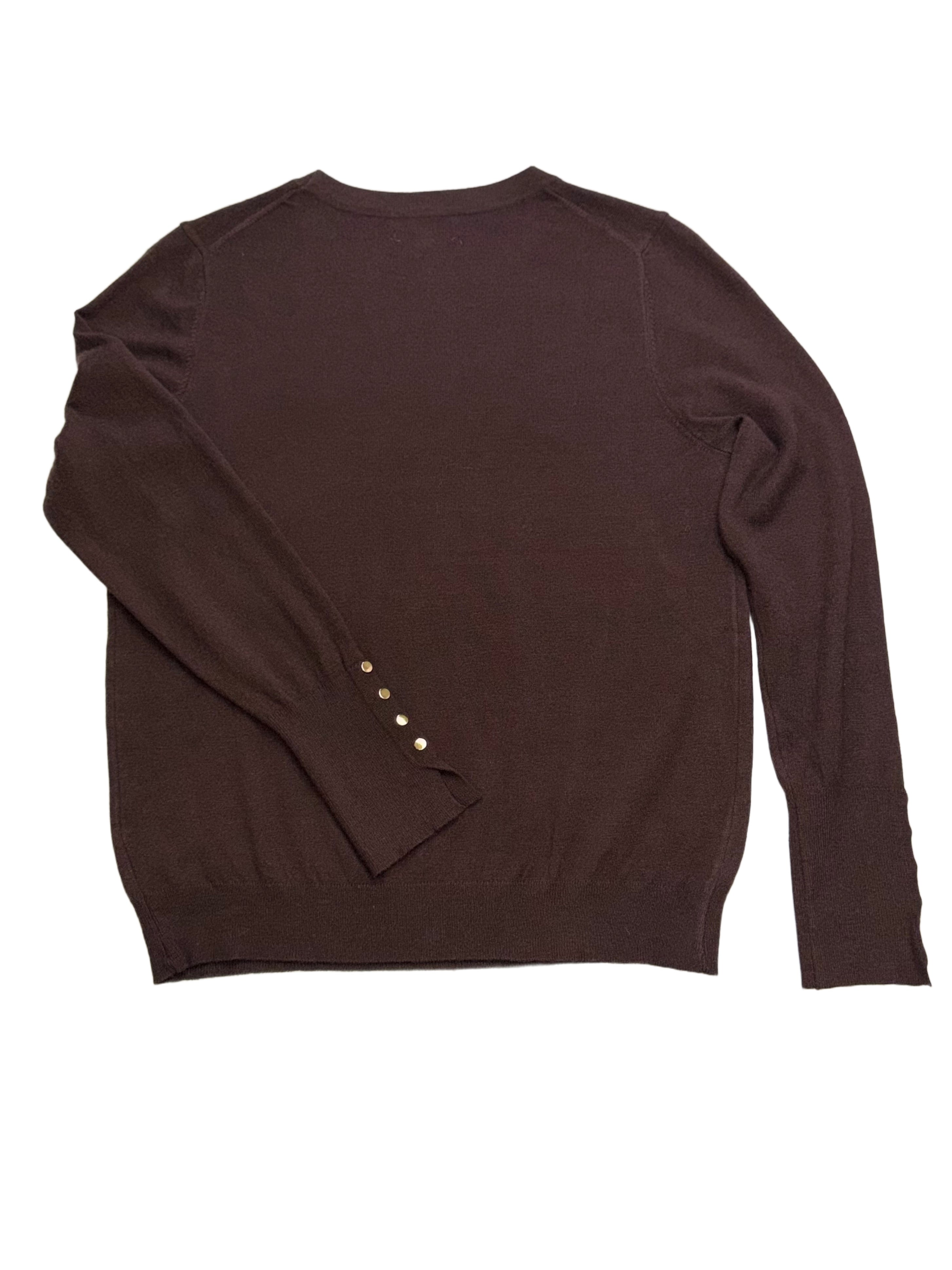 Wool sweater with gold buttons / 327526