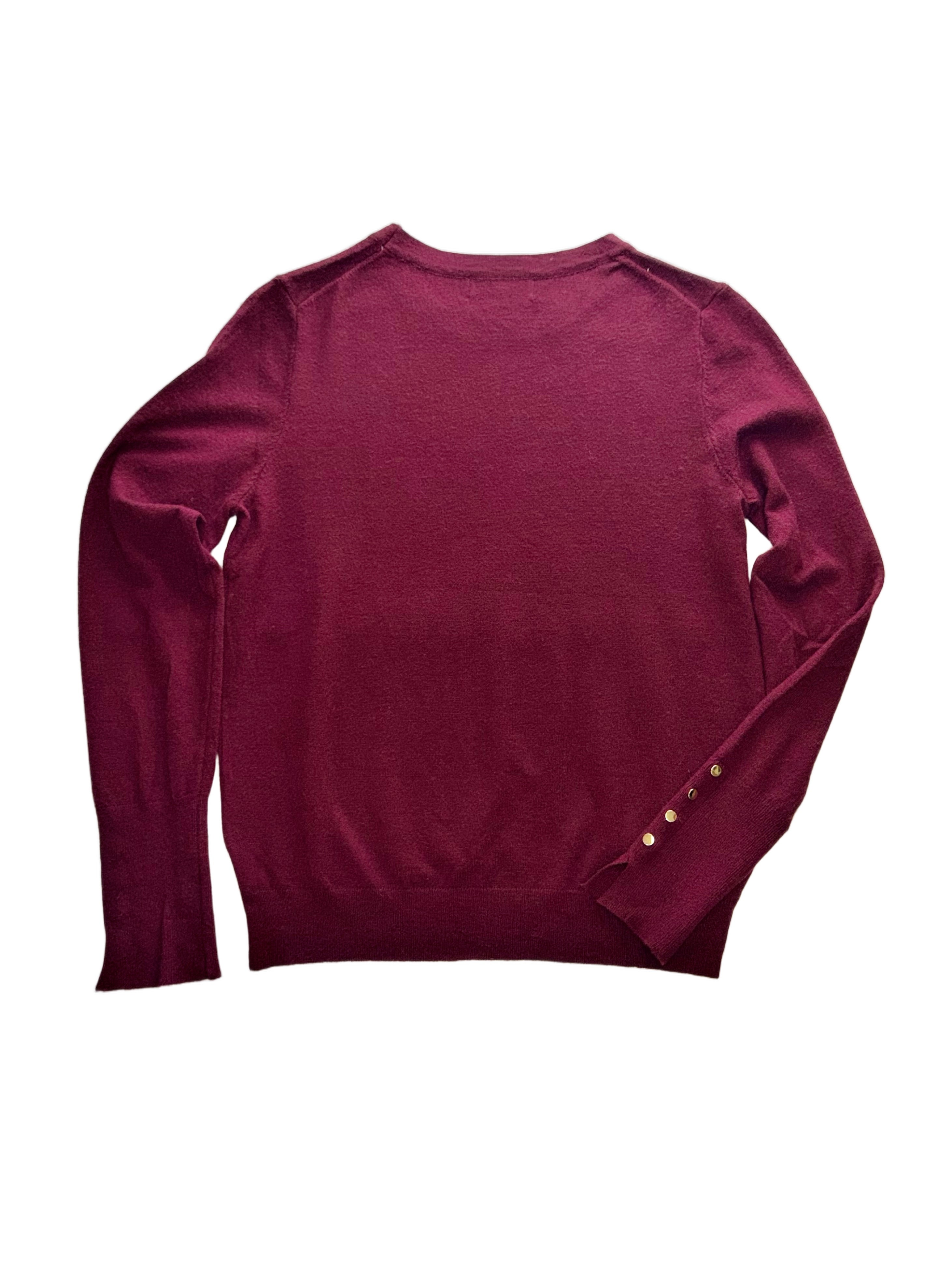 Wool sweater with gold buttons / 327526