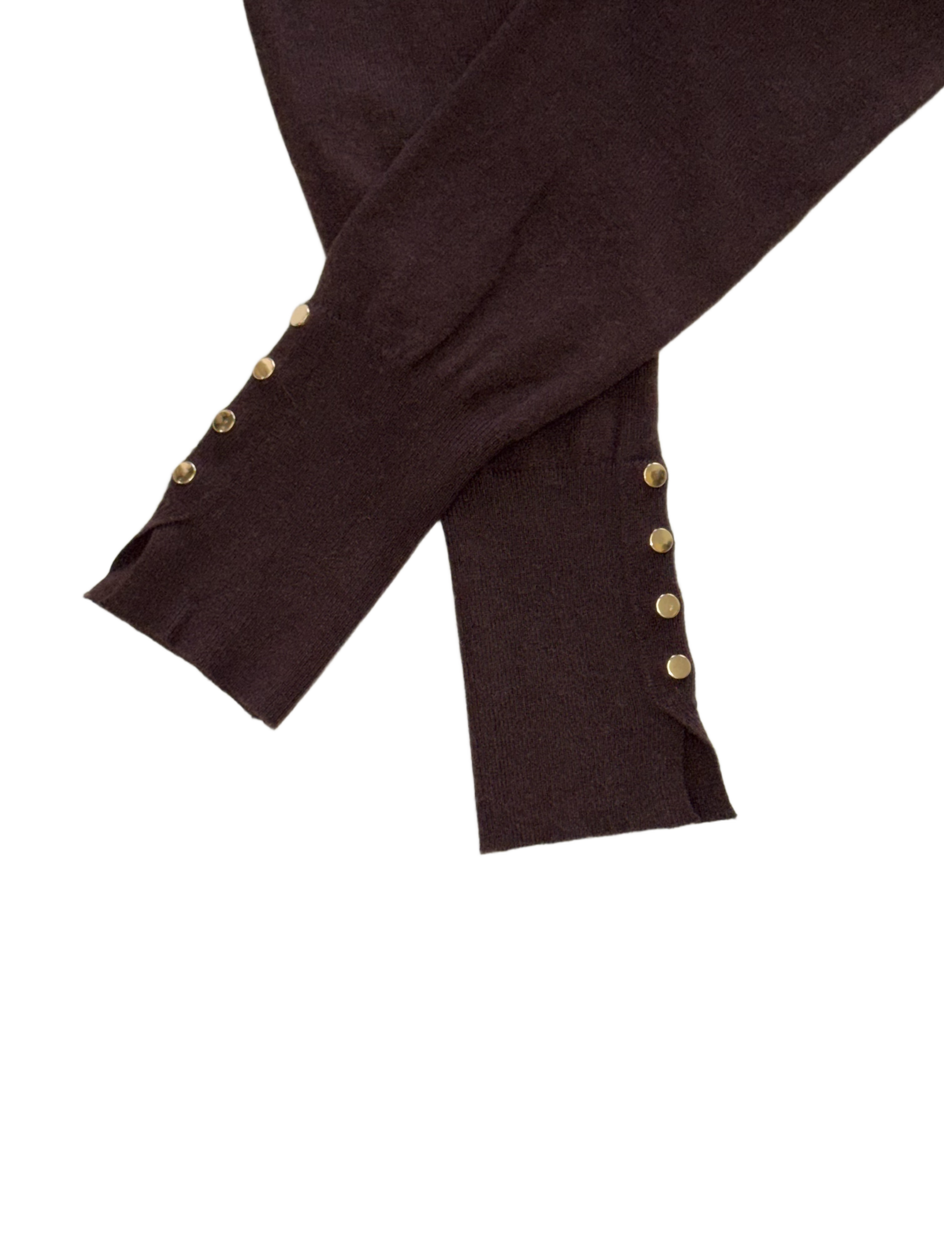 Wool sweater with gold buttons / 327526