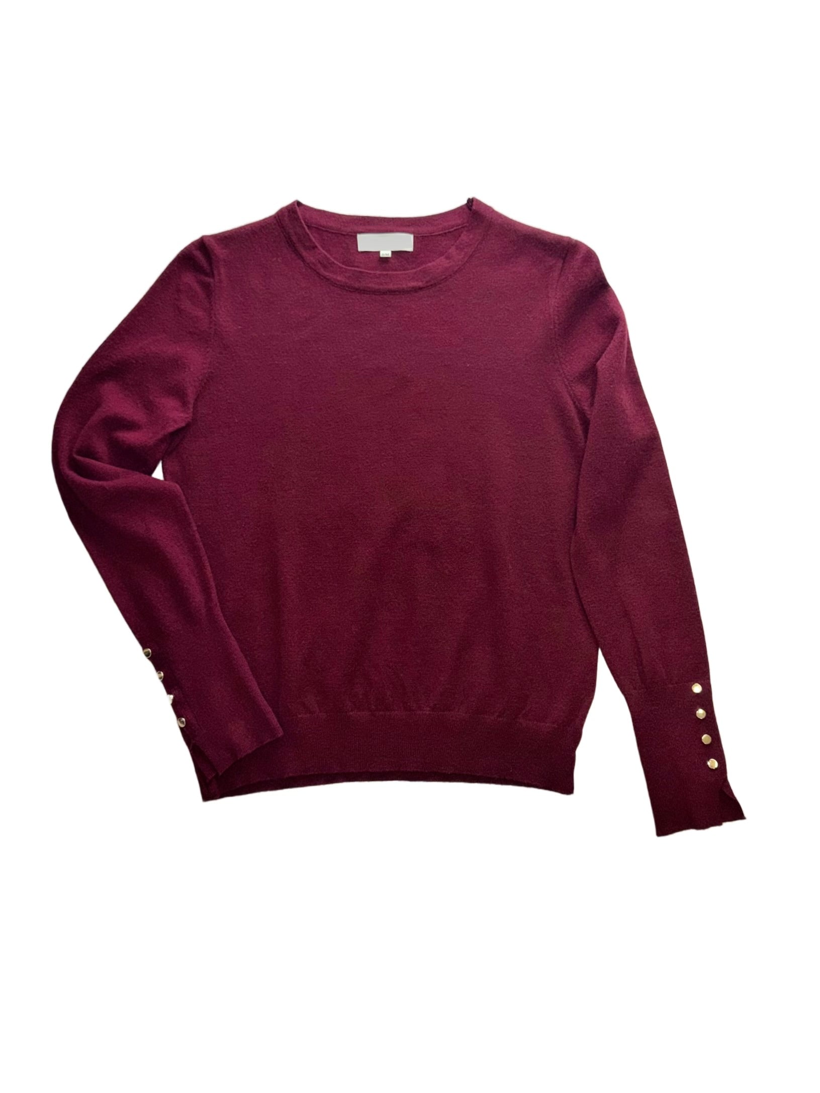 Wool sweater with gold buttons / 327526