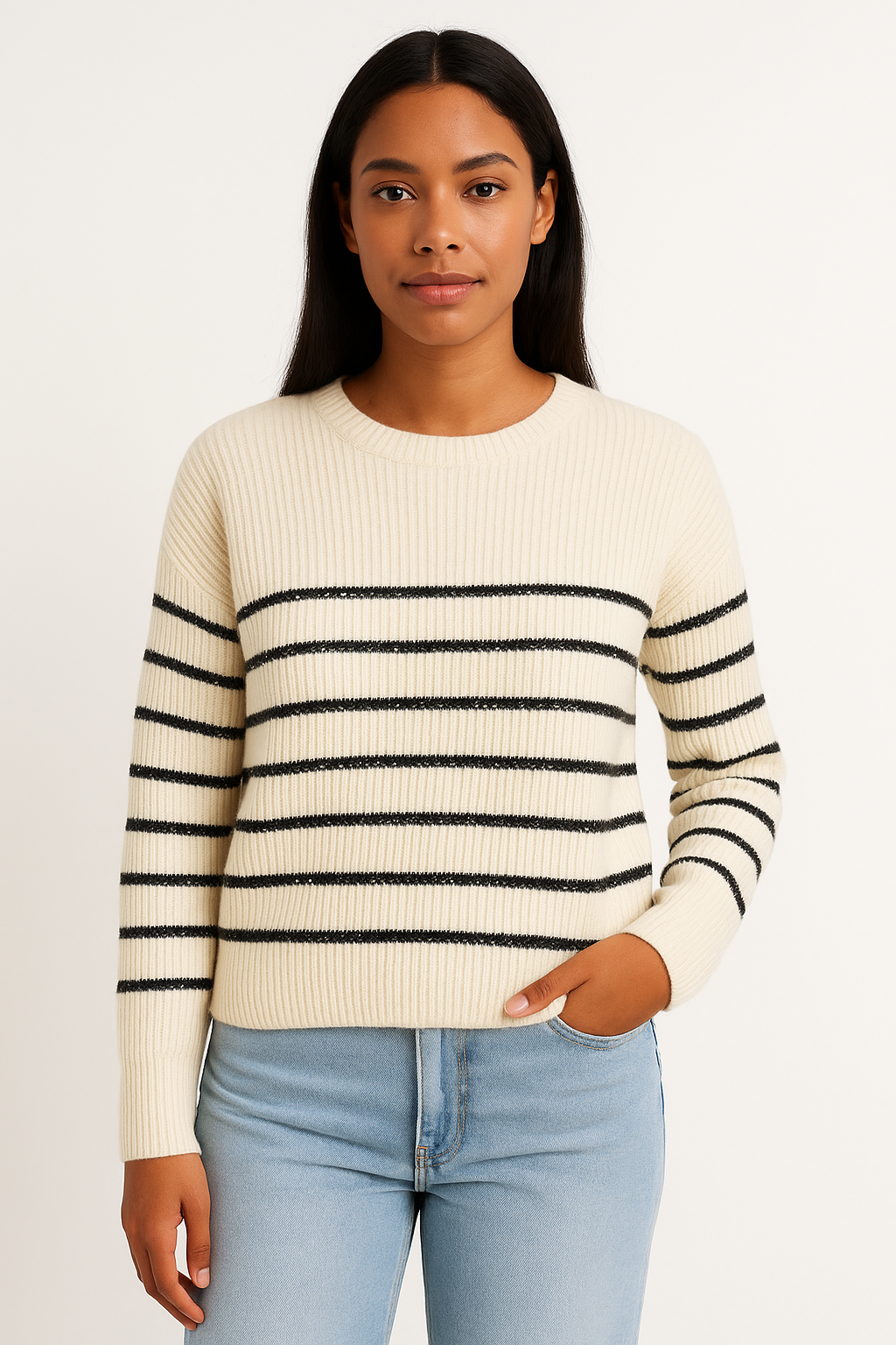 Striped sequin sweater /325547