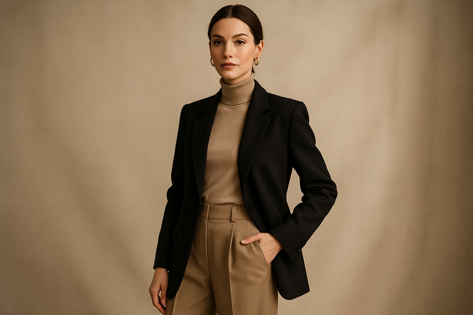 mujer a la moda elegante